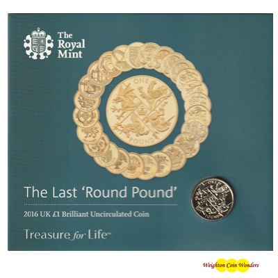 2016 BU £1 Coin Pack - Last Round Pound